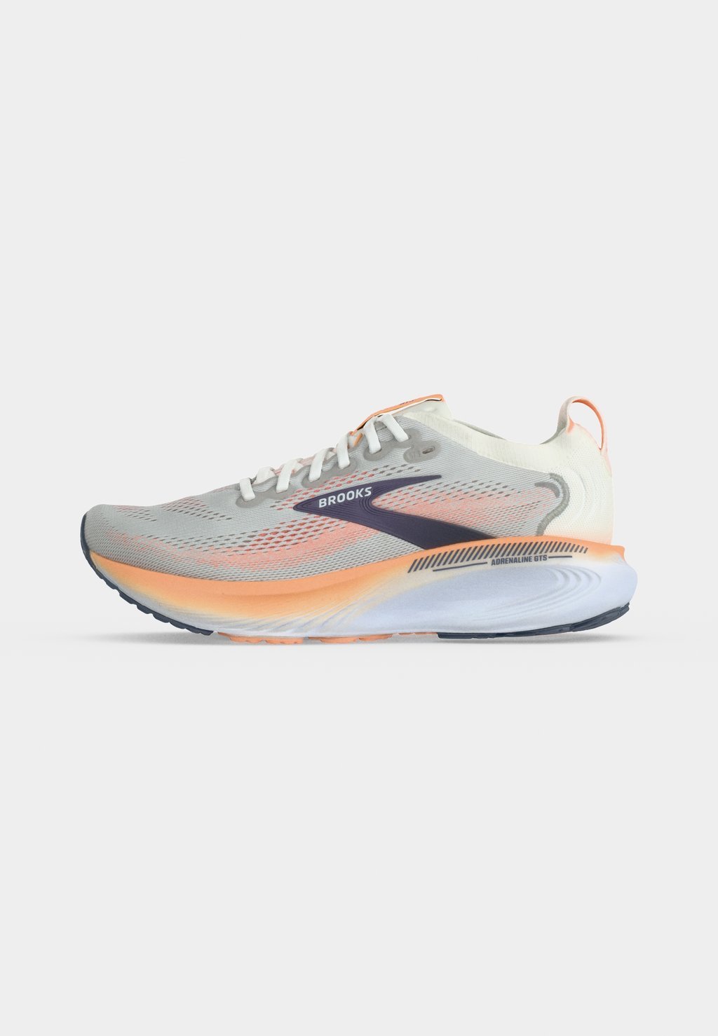 Stability road running shoes - oyster mushroom peach grape