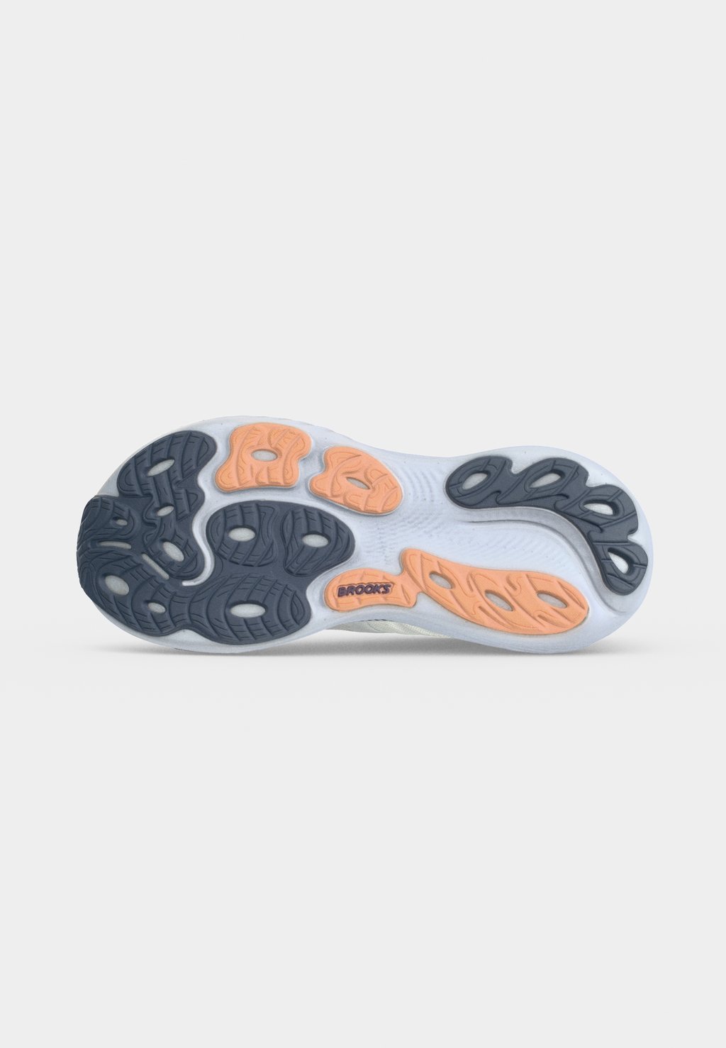 Stability road running shoes - oyster mushroom peach grape