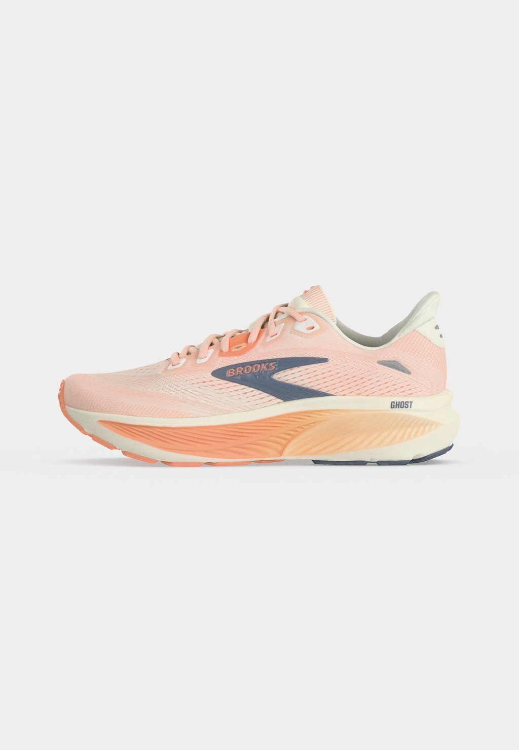 Neutral road running shoes - star white/cyber peach/grey