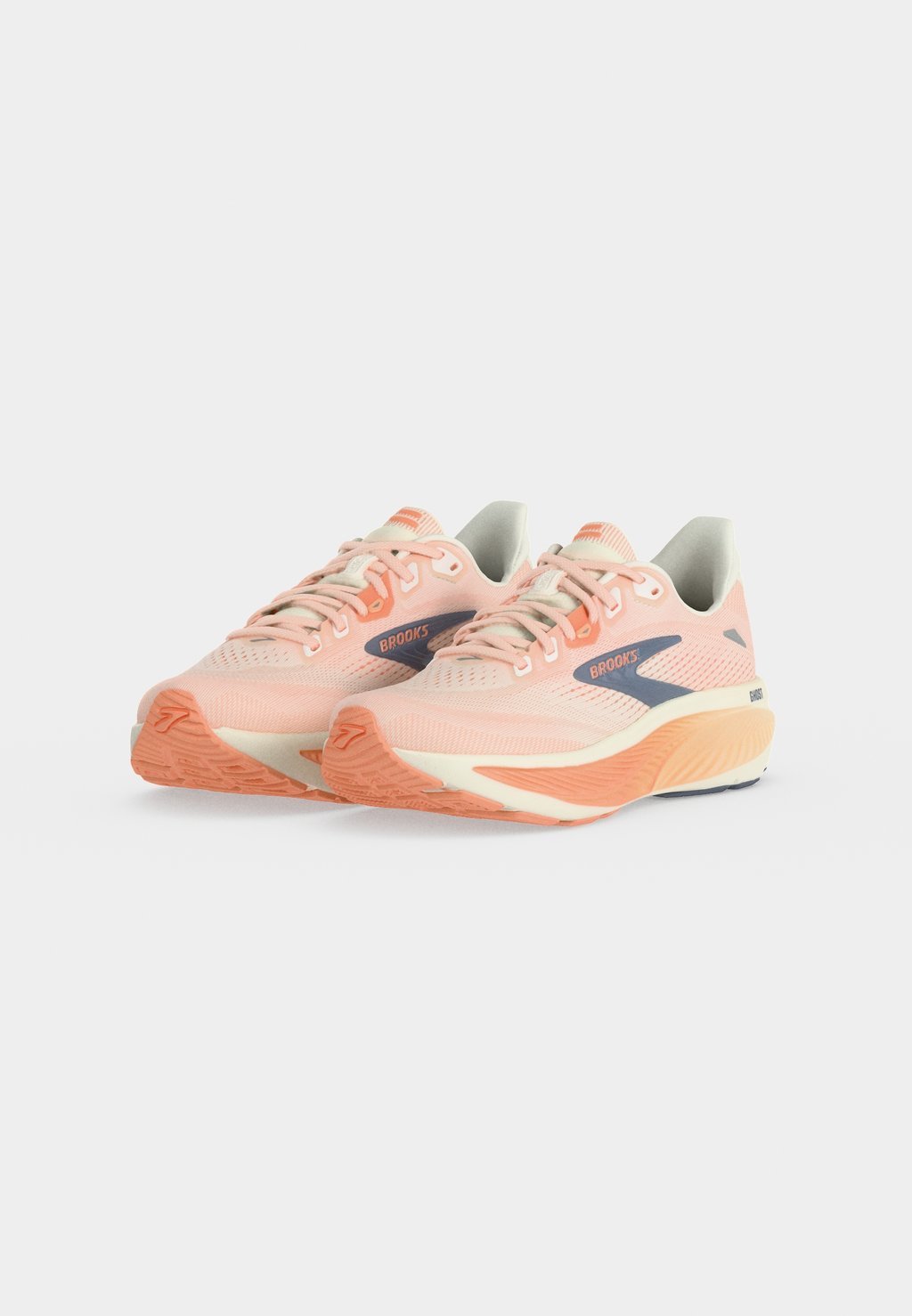 Neutral road running shoes - star white/cyber peach/grey