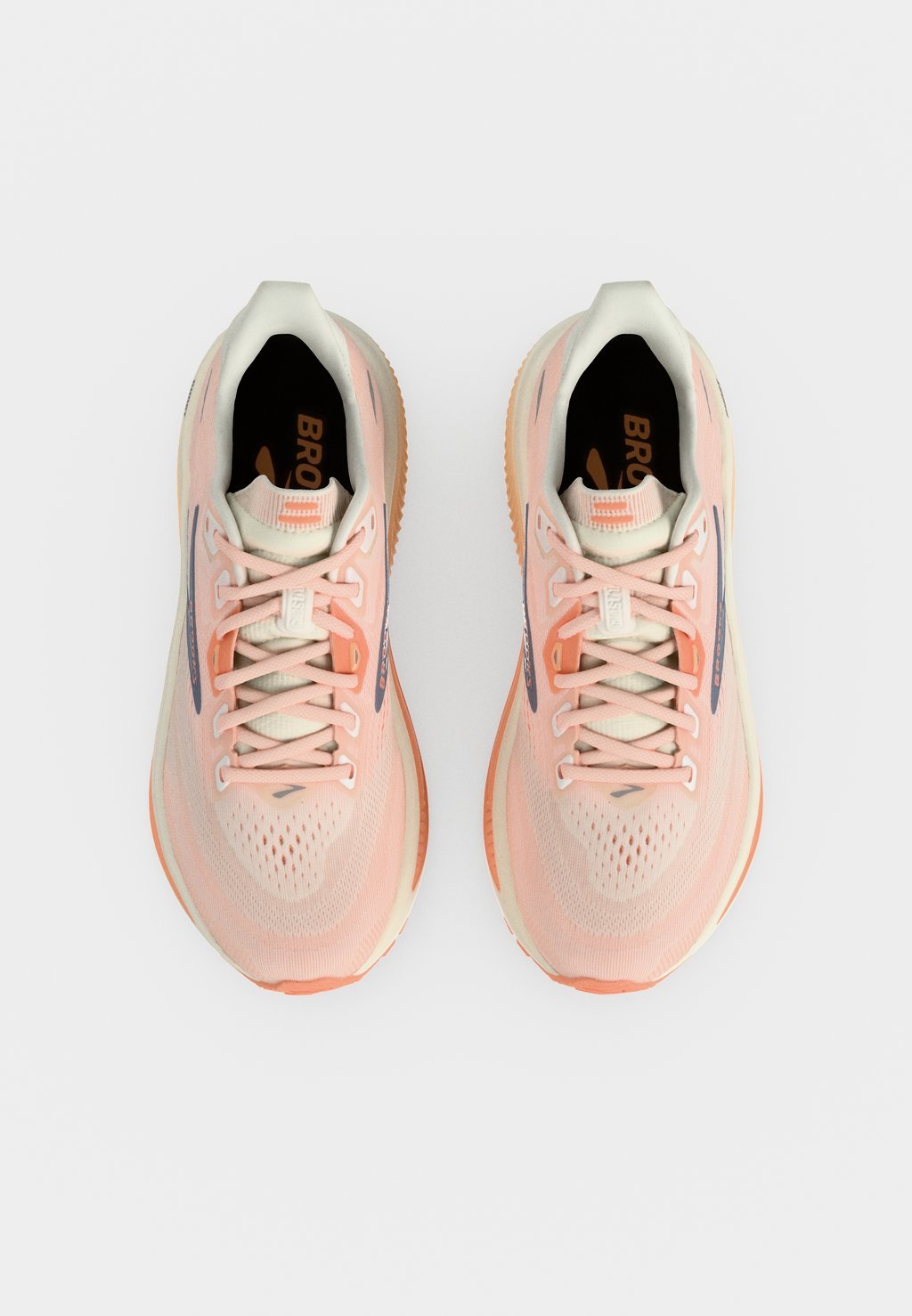 Neutral road running shoes - star white/cyber peach/grey