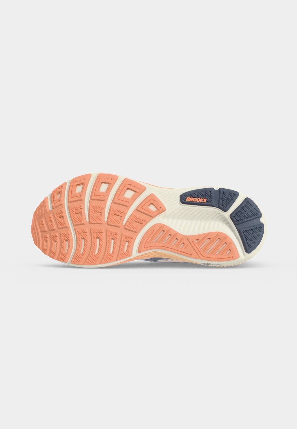 Neutral road running shoes - star white/cyber peach/grey
