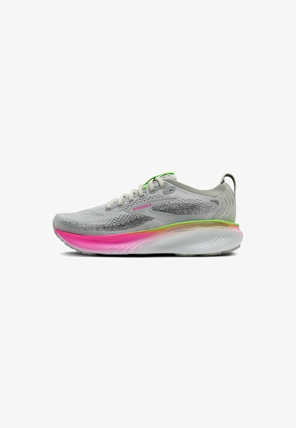 Stability road running shoes - oyster pink green