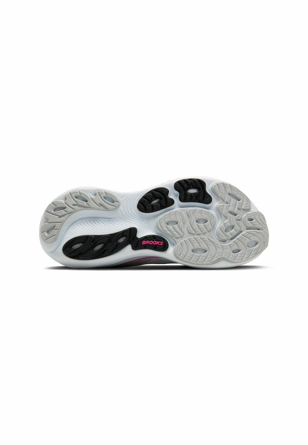 Stability road running shoes - oyster pink green