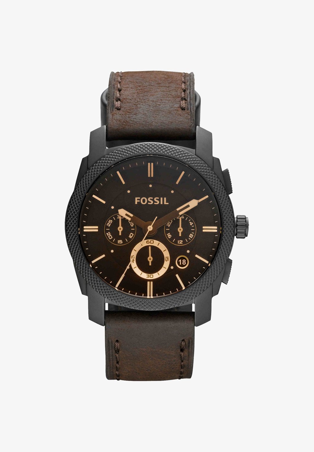 Chronograph watch - dark brown