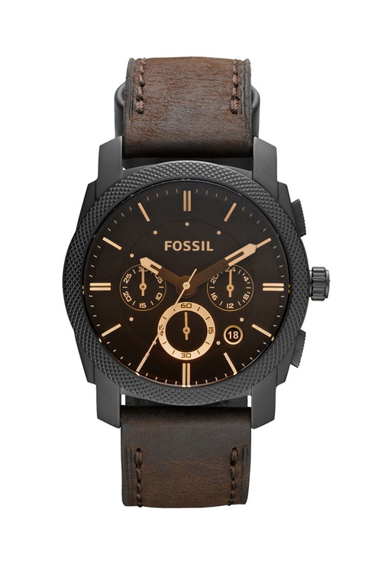 Chronograph watch - dark brown