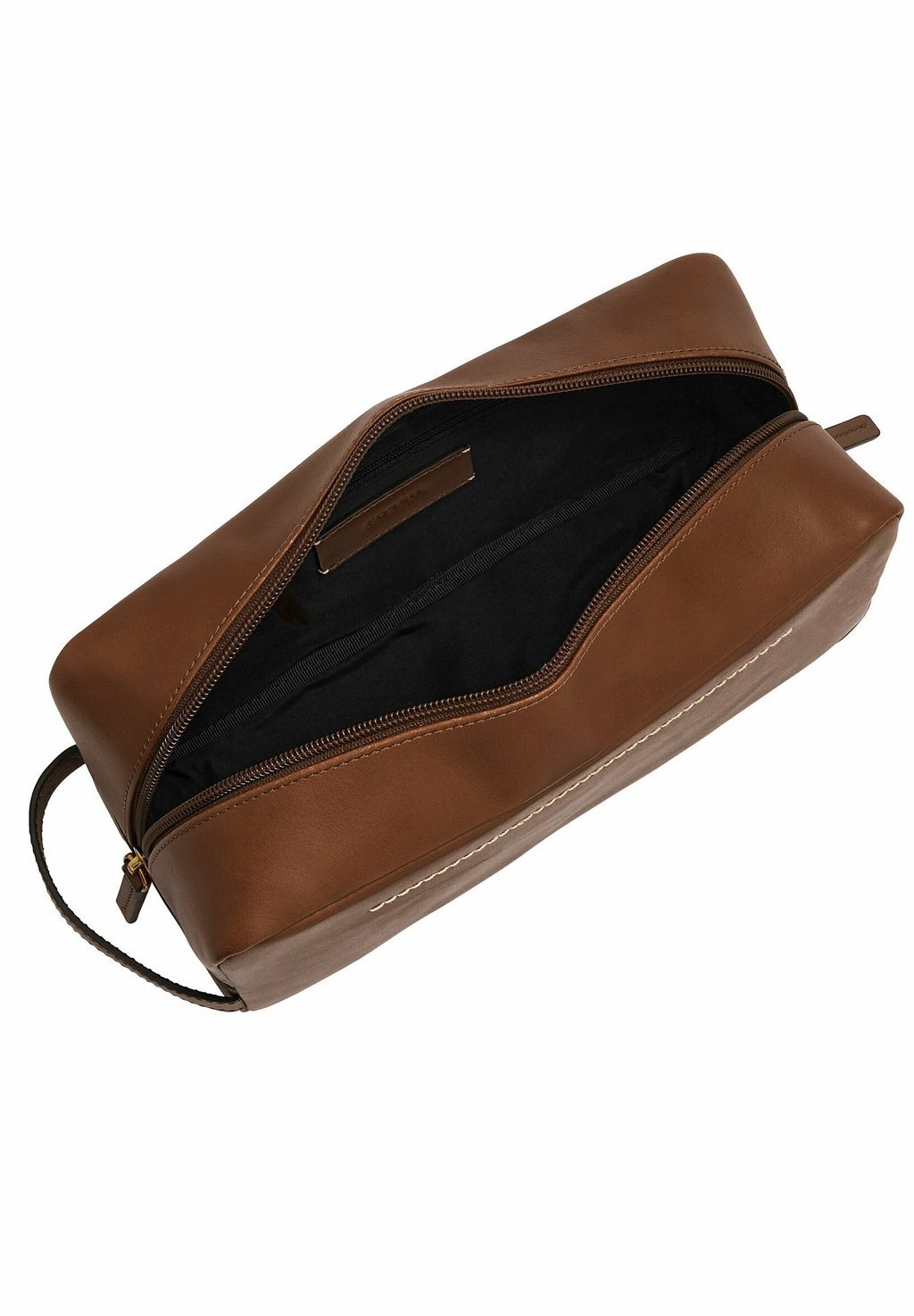 Wash bag gift set - brown