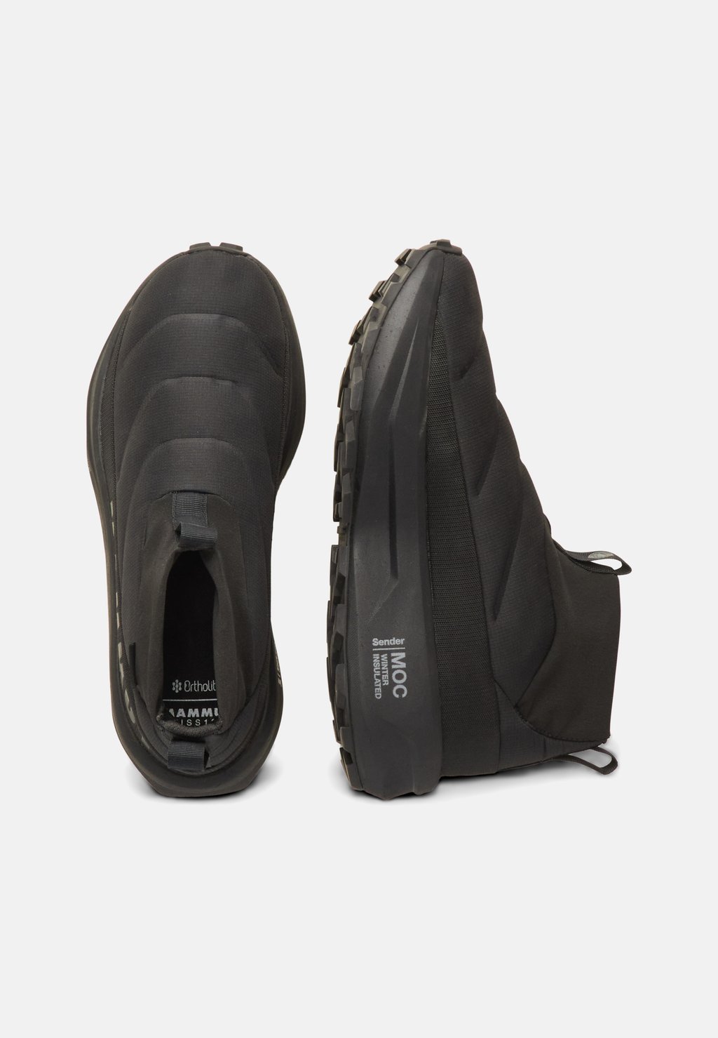 Men's low snow boots - black