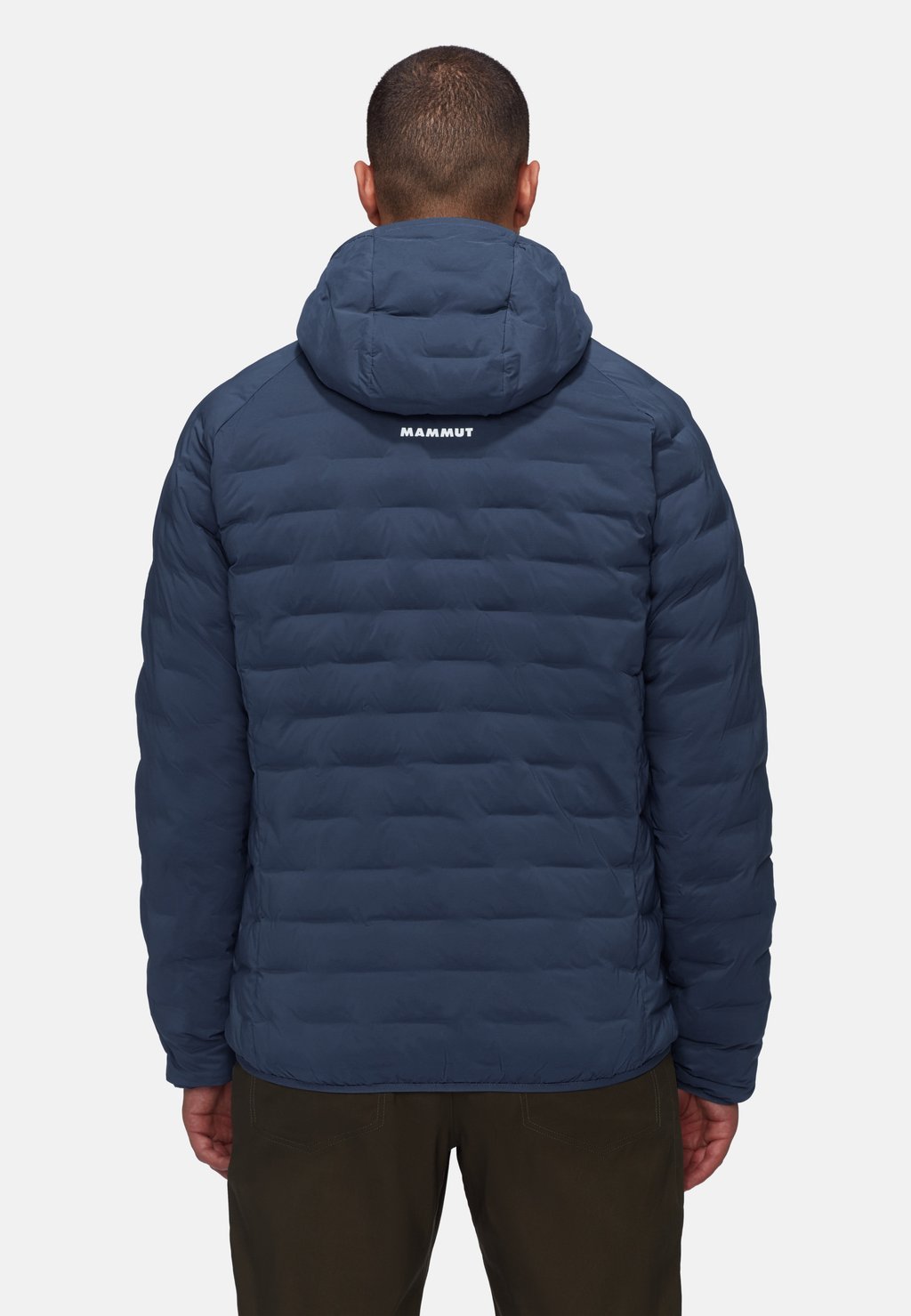 Men's hooded winter jacket - marine