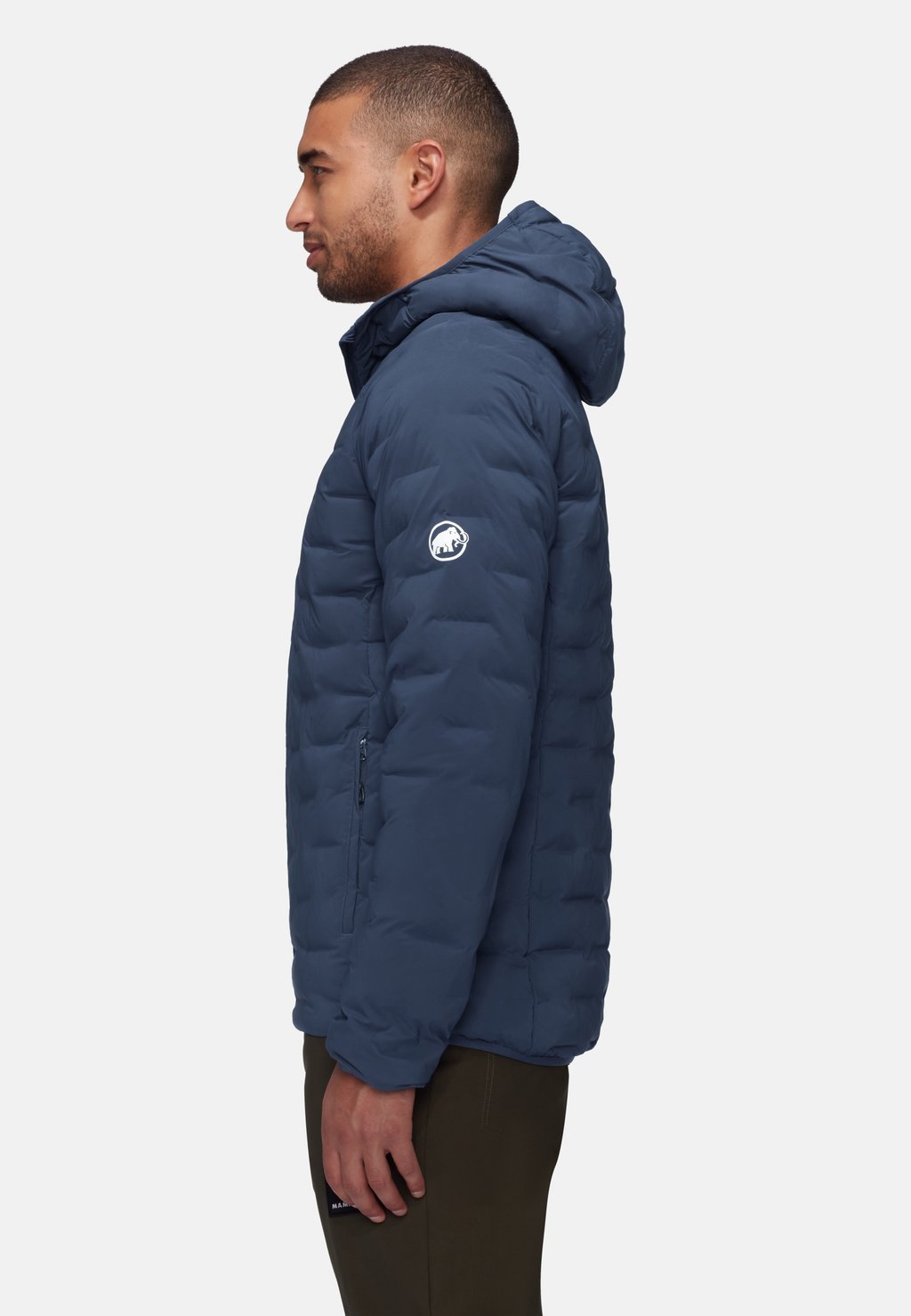 Men's hooded winter jacket - marine
