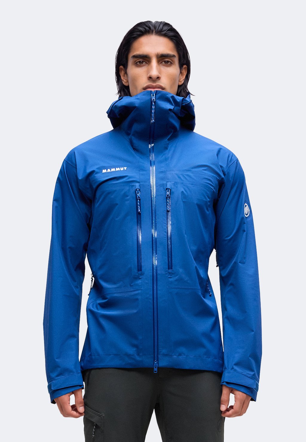Men's hooded hardshell jacket - tschiel