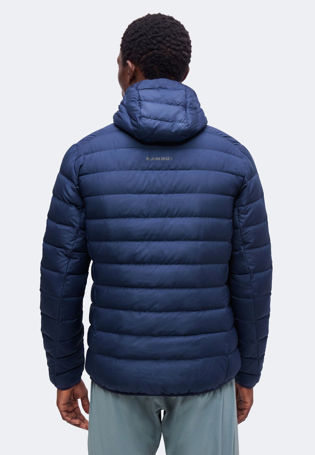 Men's hooded down jacket - marine