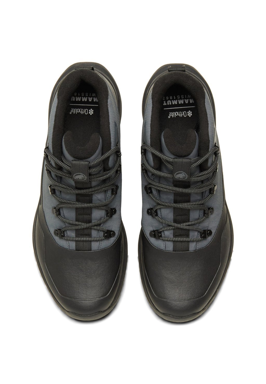 Waterproof winter hiking shoes - steel-black