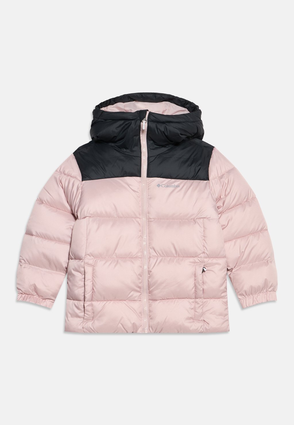 Unisex padded hooded winter jacket - mineral pink/black