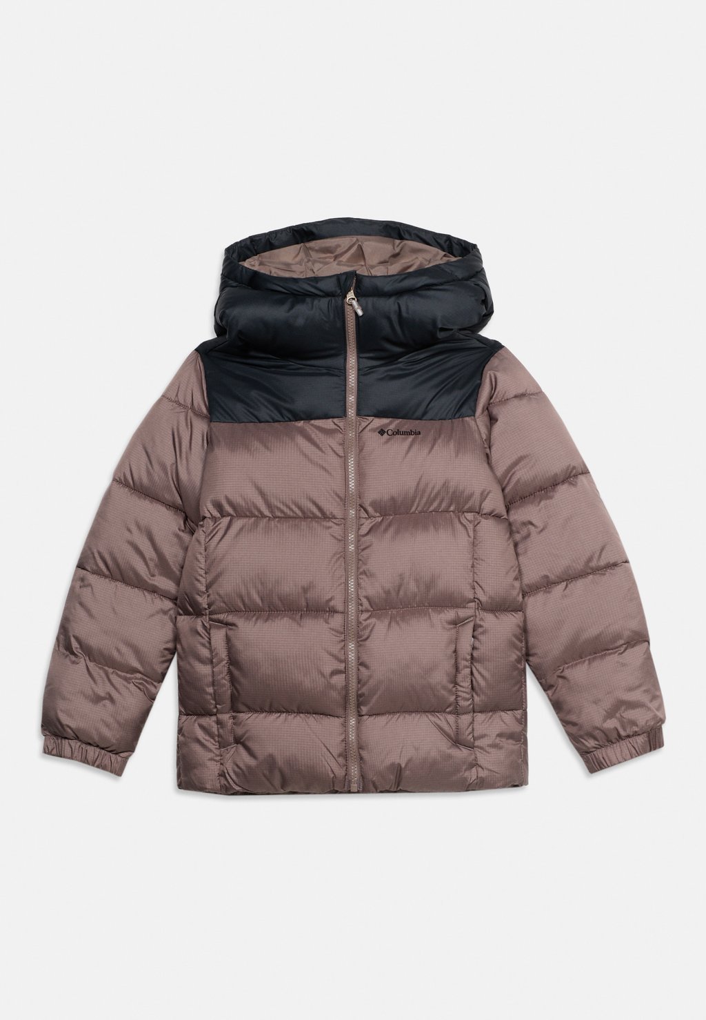Unisex padded hooded winter jacket - iron/black