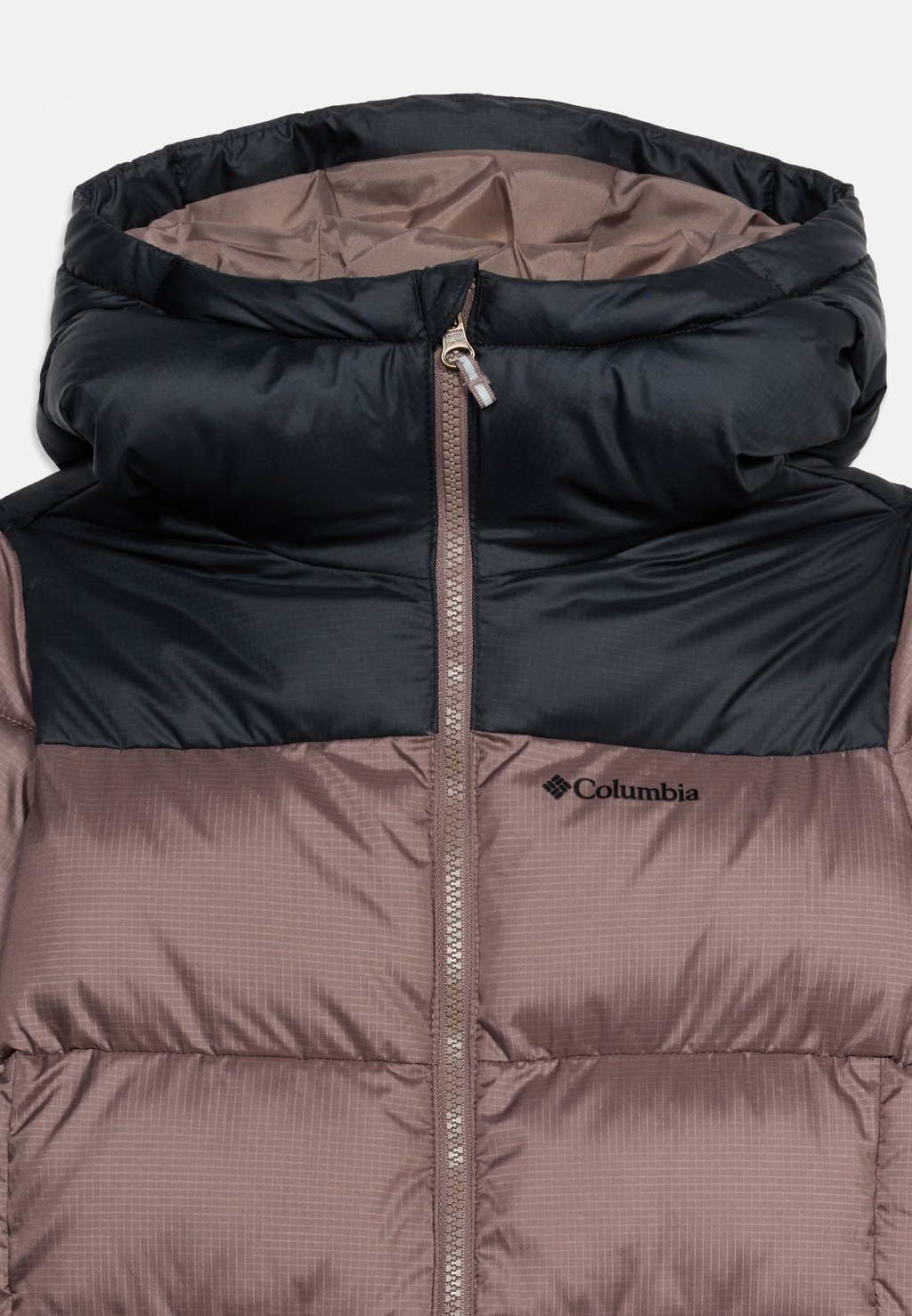 Unisex padded hooded winter jacket - iron/black