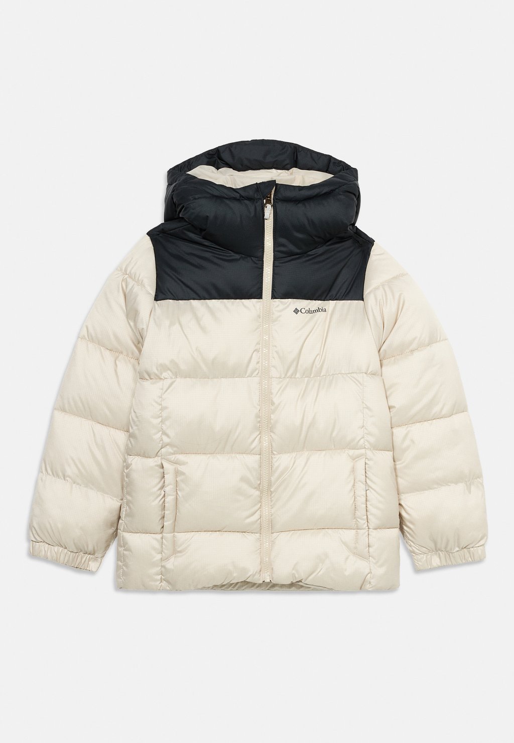 Unisex padded hooded winter jacket - dark stone/black