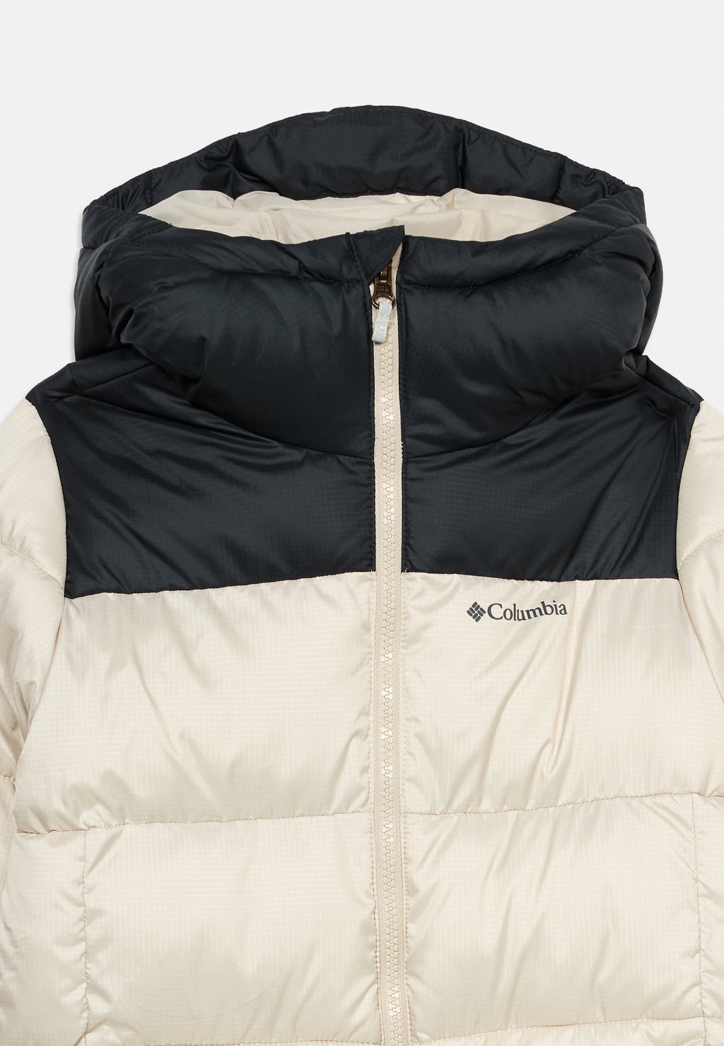 Unisex padded hooded winter jacket - dark stone/black