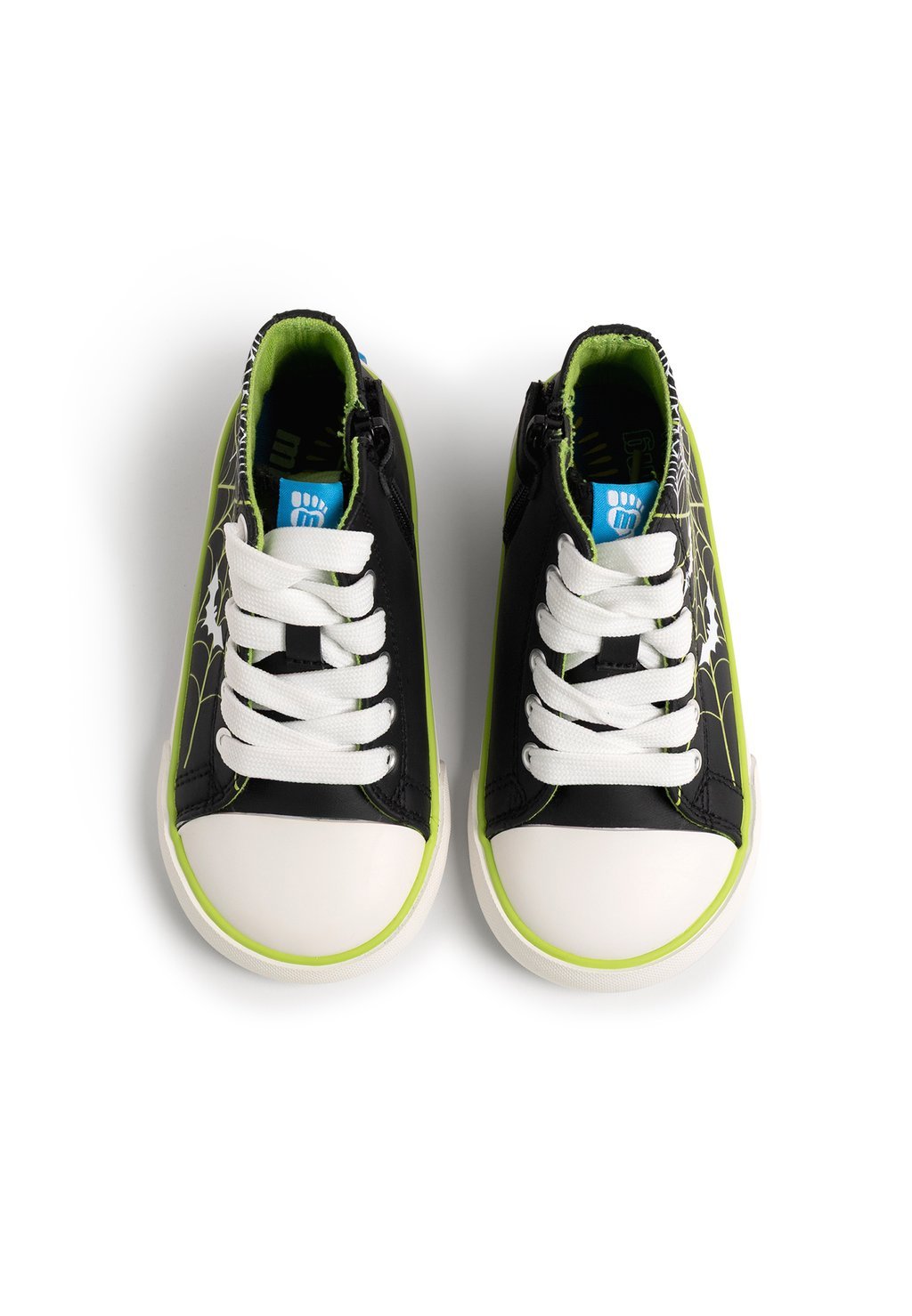 Boys' barefoot high-top trainers - black