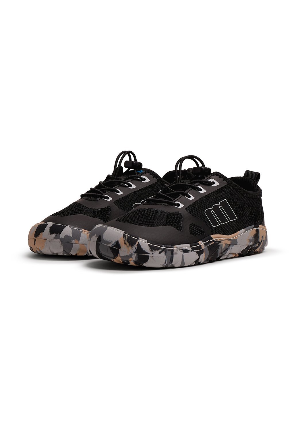Girls' barefoot low-top trainers - black