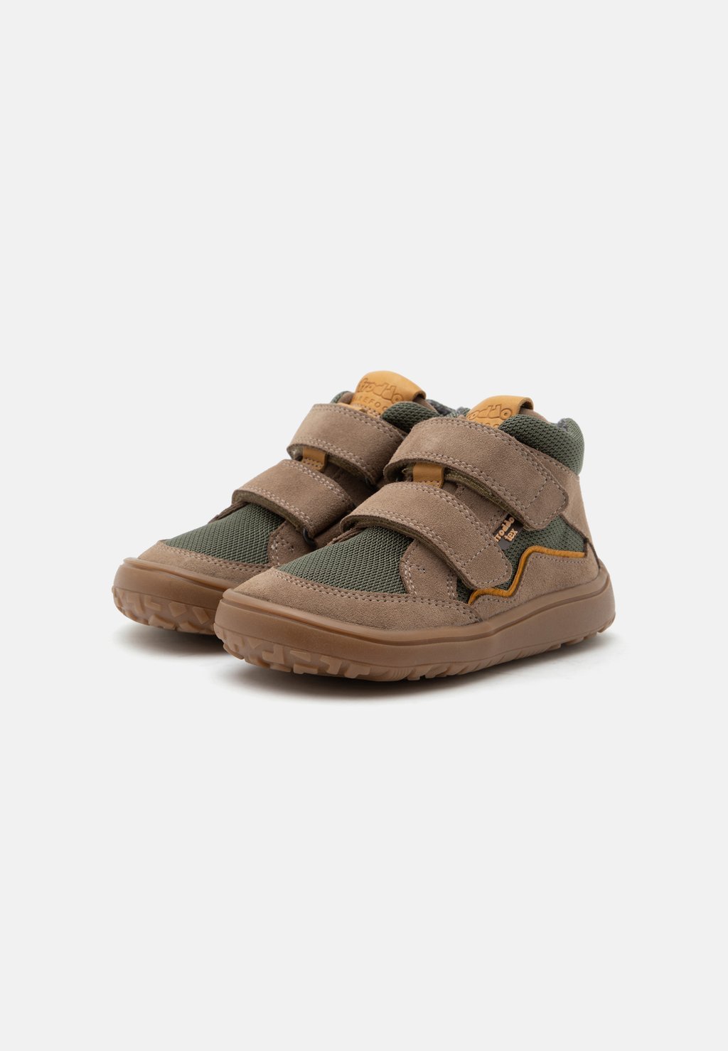 Waterproof autumn barefoot high-top trainers - beige