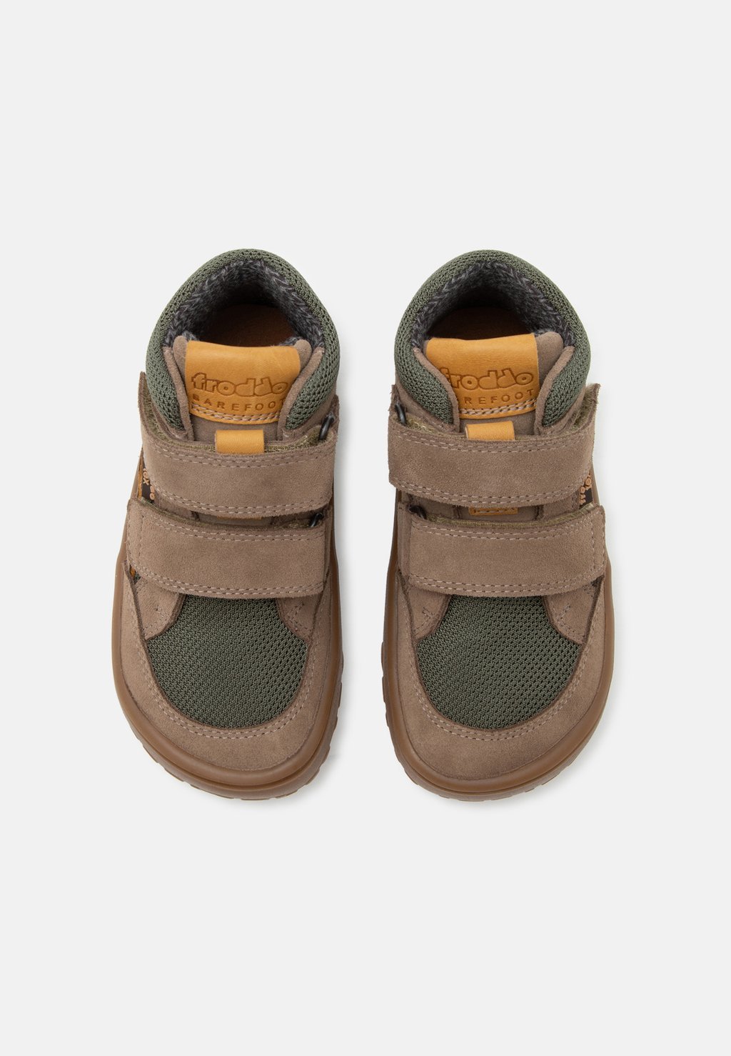 Waterproof autumn barefoot high-top trainers - beige