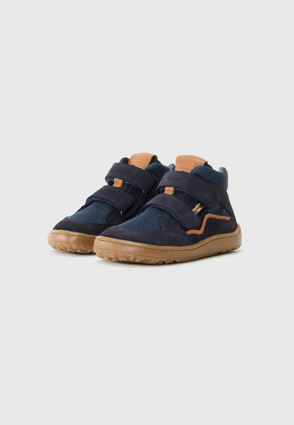 Waterproof autumn barefoot ankle boots - dark blue