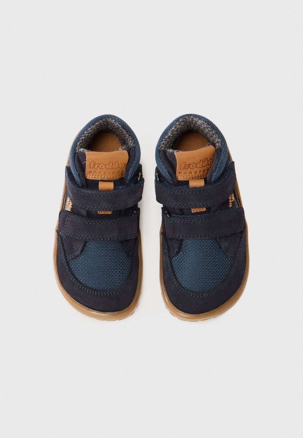 Waterproof autumn barefoot ankle boots - dark blue