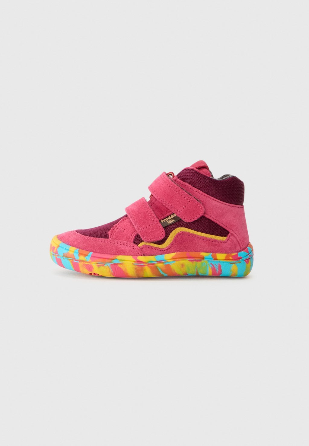 Waterproof autumn barefoot high-top trainers - fuxia