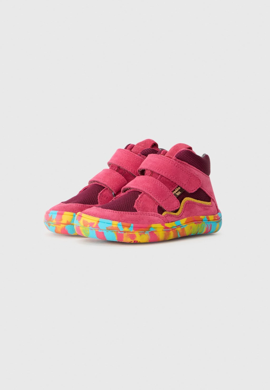 Waterproof autumn barefoot high-top trainers - fuxia