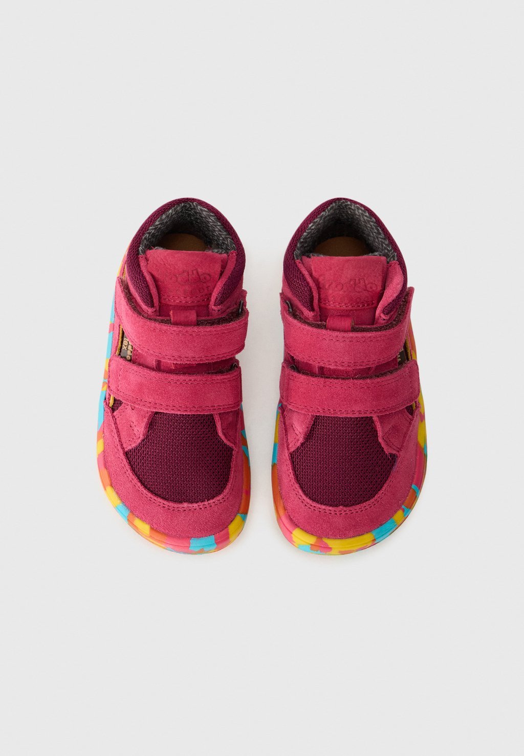 Waterproof autumn barefoot high-top trainers - fuxia