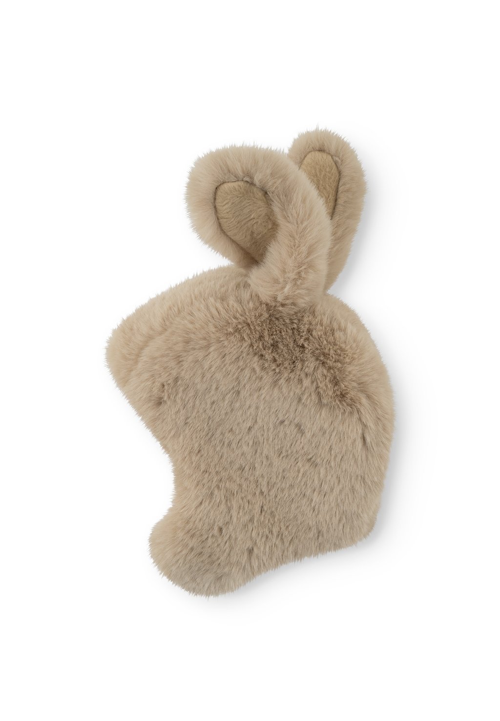 Unisex bunny ears hat - grey brown