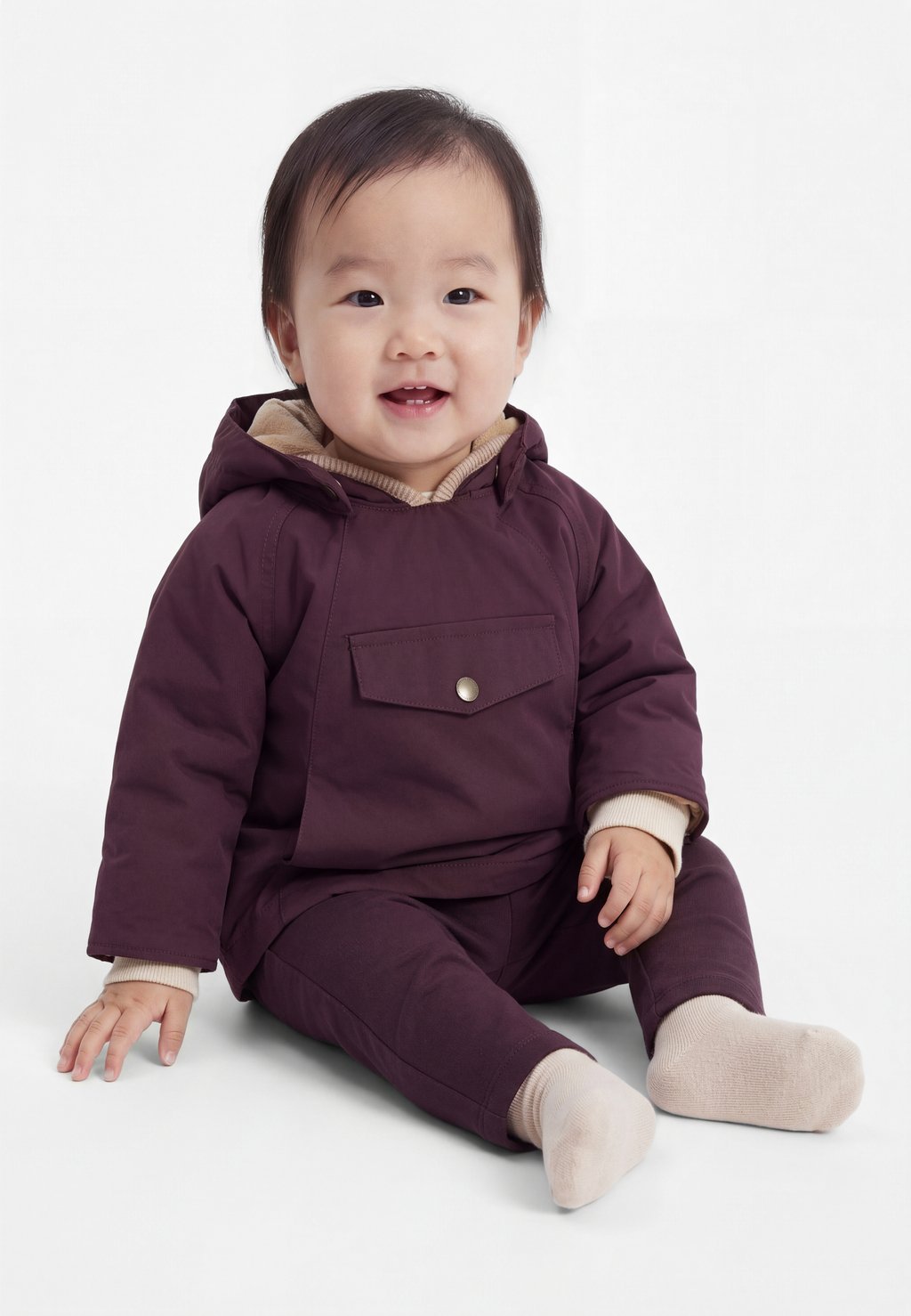 Winter jacket - fudge aubergine