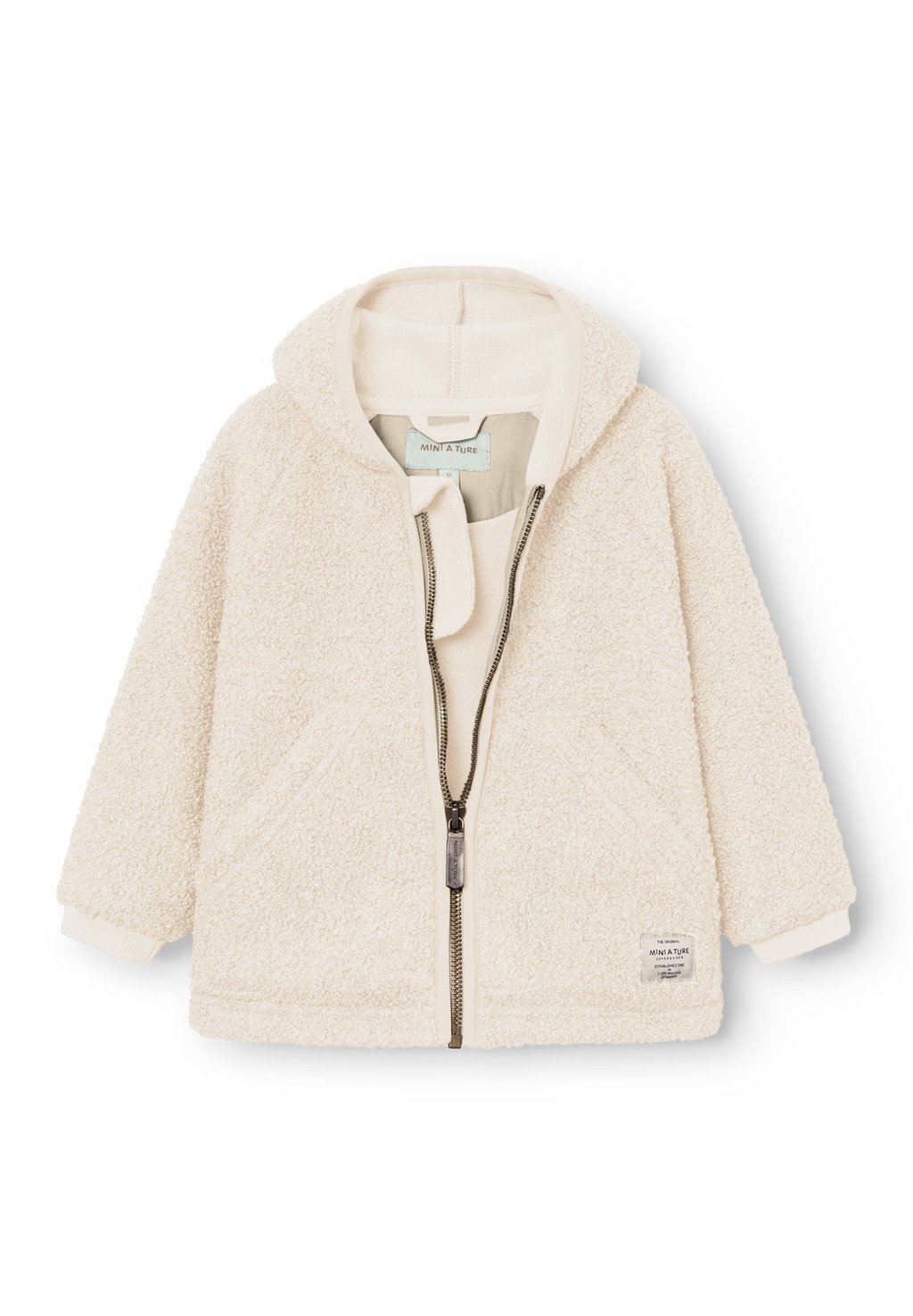 Unisex fleece jacket - angora cream
