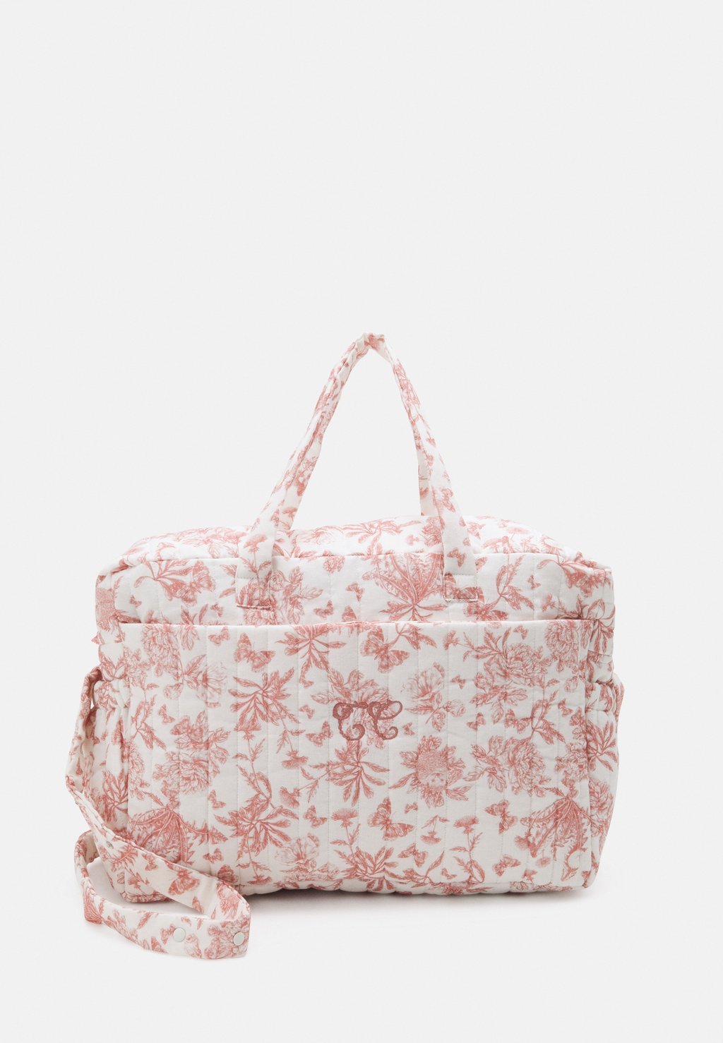Unisex toile de Jouy print changing bag - peche