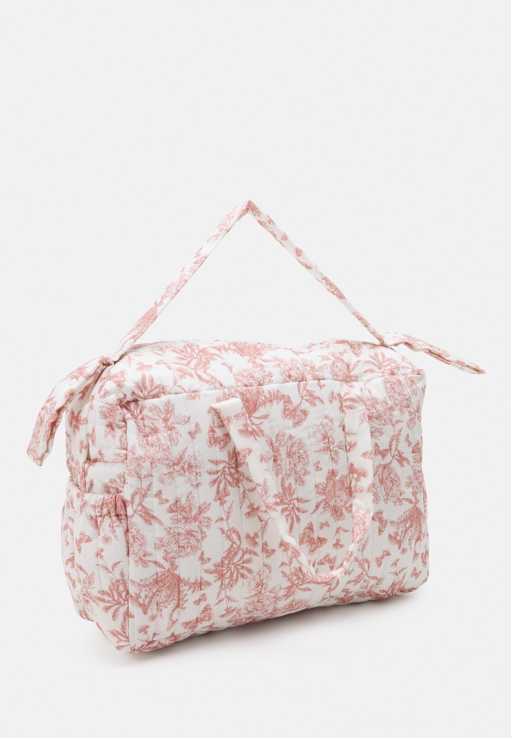 Unisex toile de Jouy print changing bag - peche
