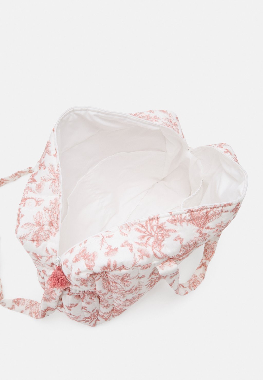 Unisex toile de Jouy print changing bag - peche