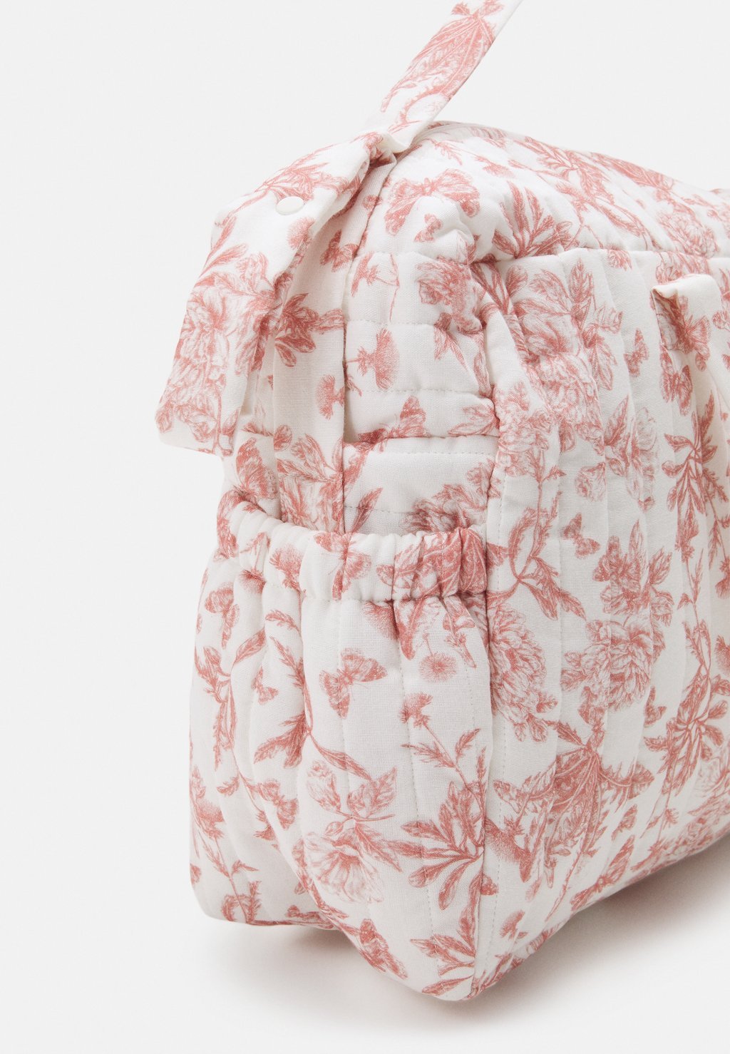 Unisex toile de Jouy print changing bag - peche