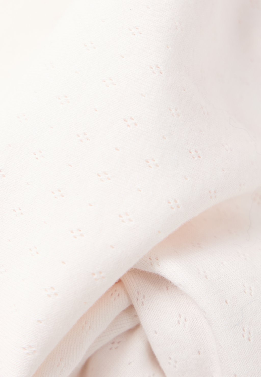Unisex baby blanket - light pink
