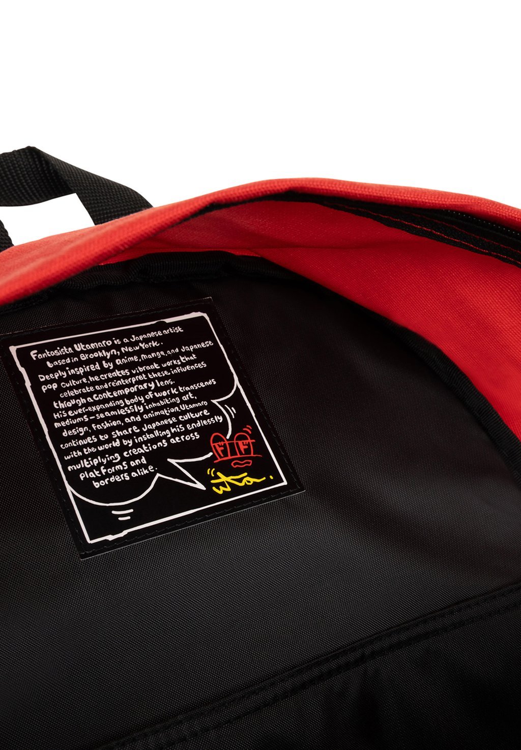 Unisex backpack - patterned patch