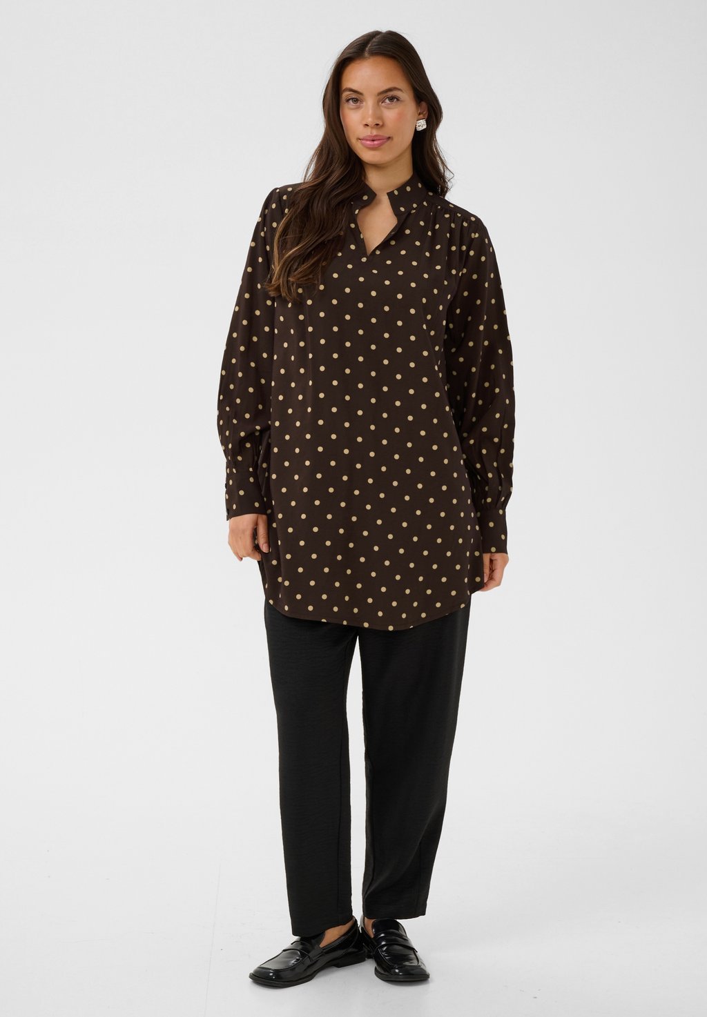 Polka dot tunic - molé moonbeam dot print