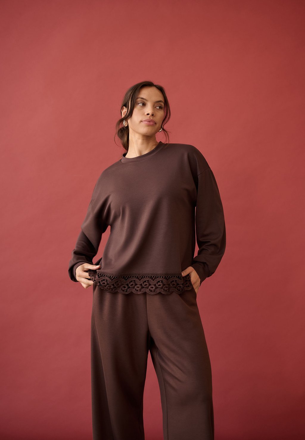 Sweatshirt - coffee bean