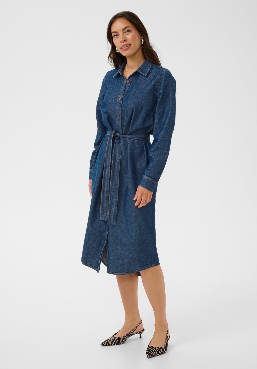 Denim dress - medium blue denim