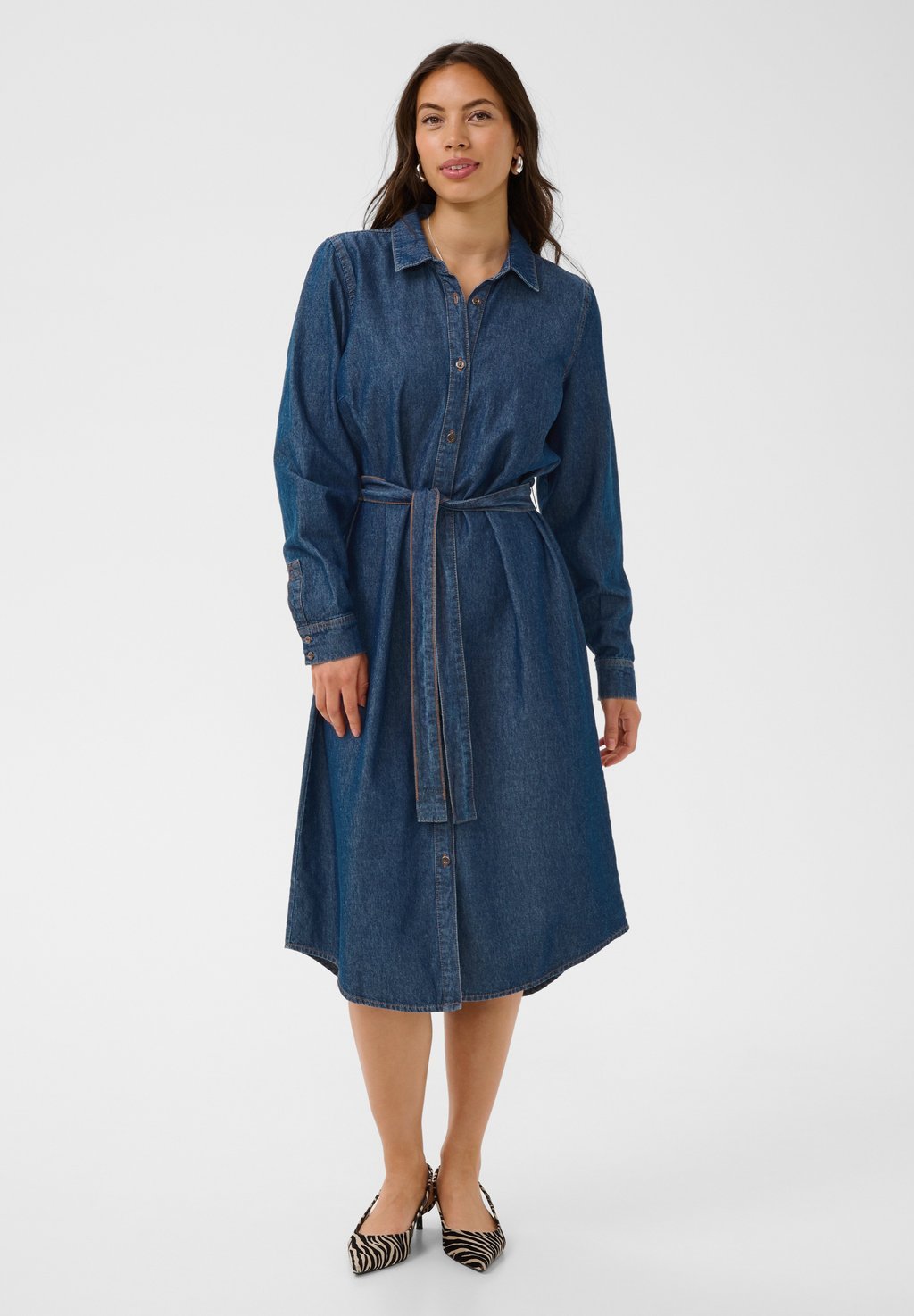 Denim dress - medium blue denim