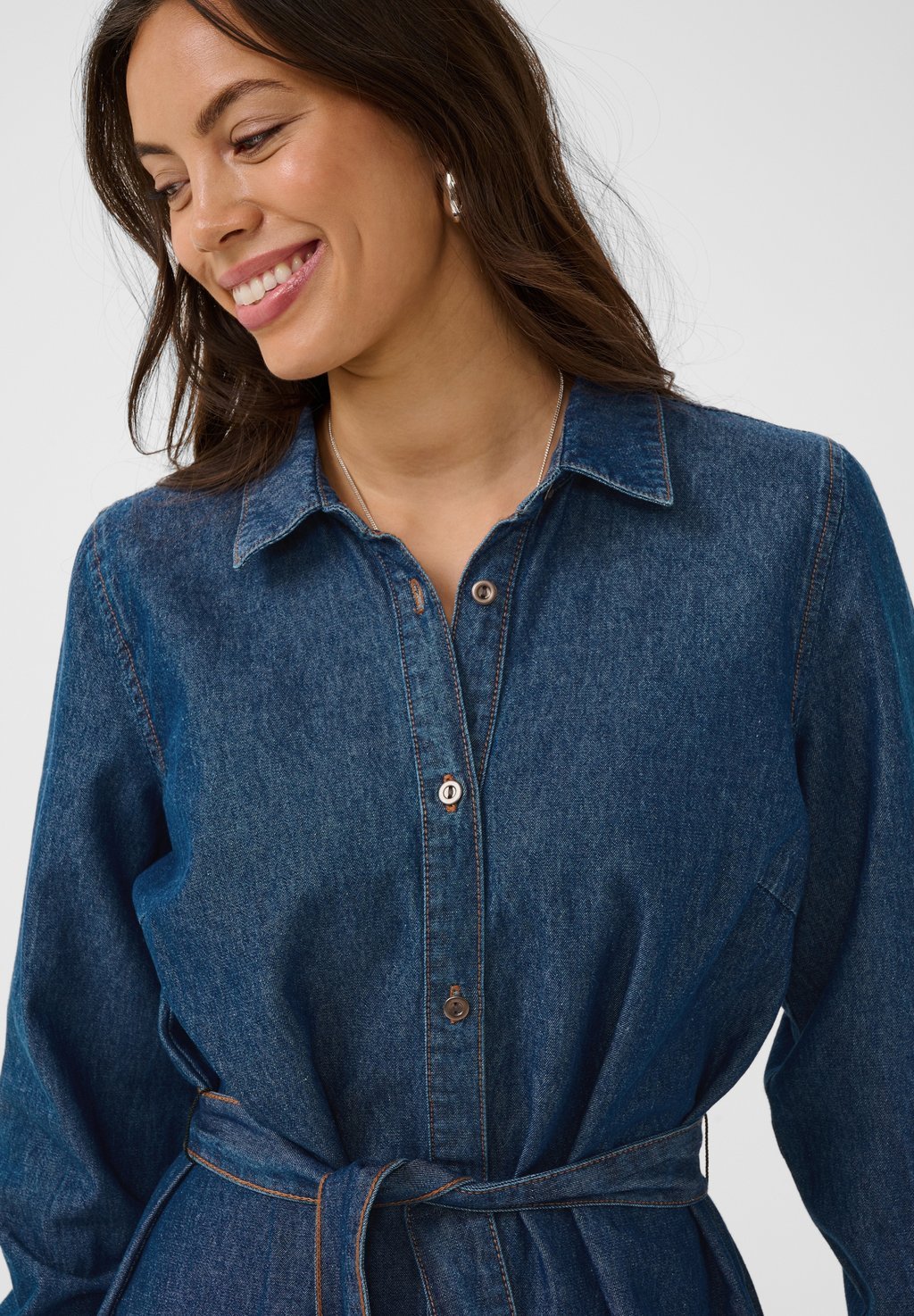 Denim dress - medium blue denim