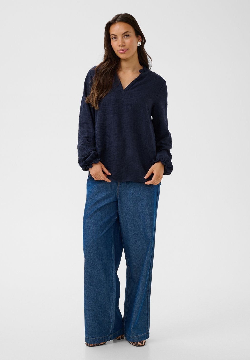 Blouse - bellwether blue melange