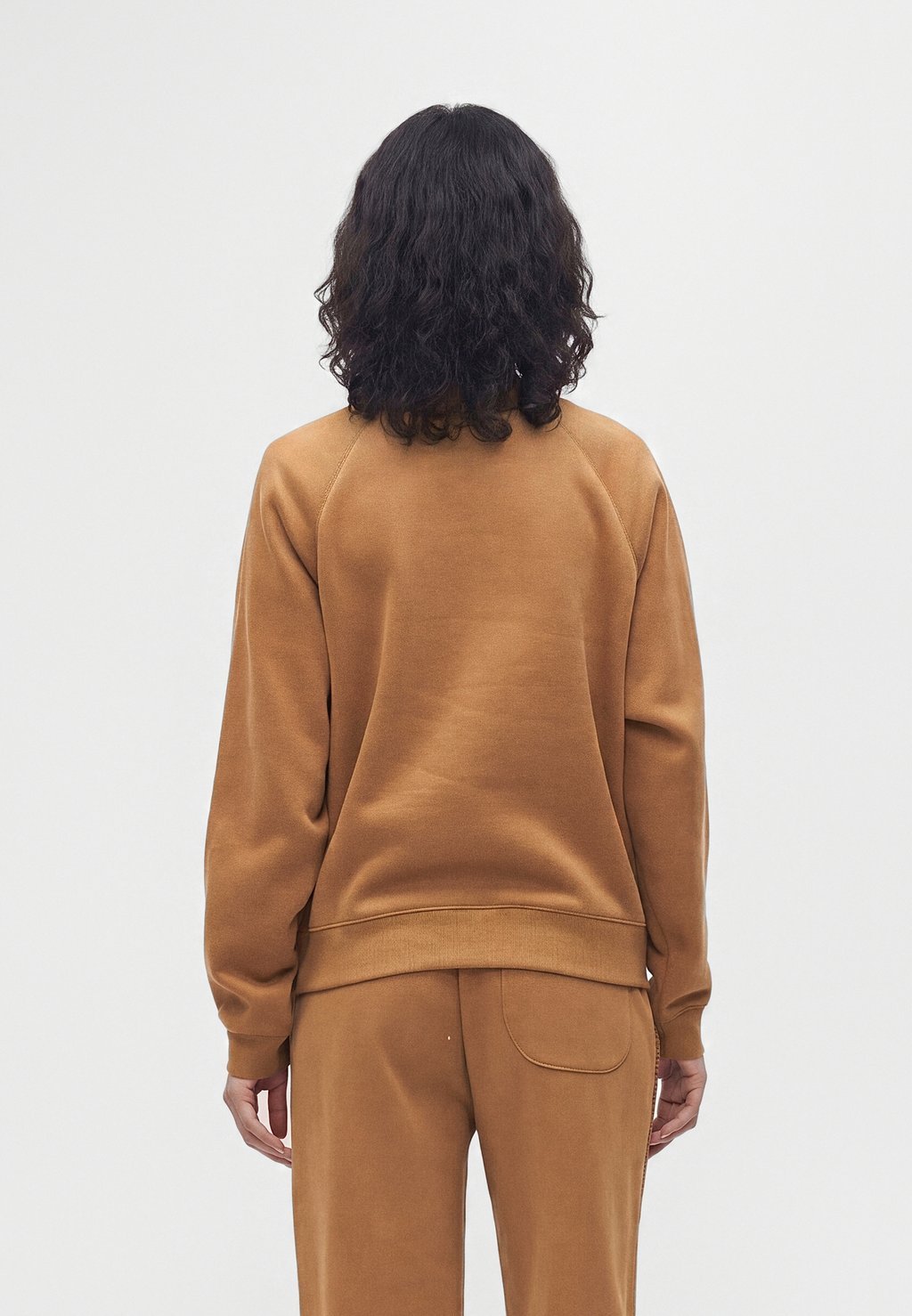 Crew-neck sweatshirt - chestnut