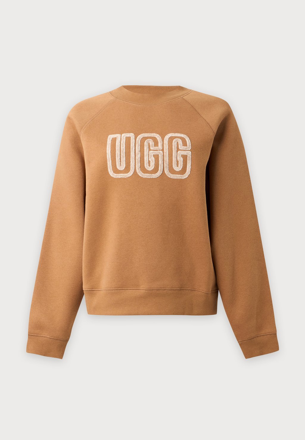 Crew-neck sweatshirt - chestnut